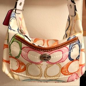Coach White Multicolor Mini Bag